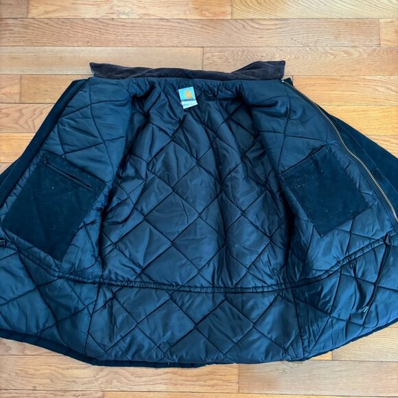 Vintage Carhartt C03 Jacket Black Work Chore Mens Size 42 Regular / L Y2K - Picture 5 of 12